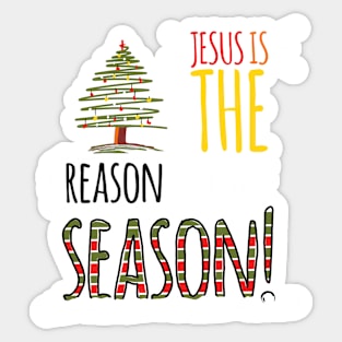 Jesus Is The Reason For The Season - Christmas T Shirt Sticker